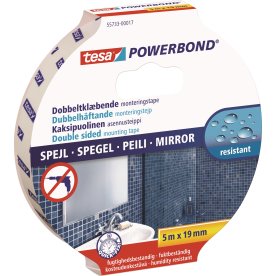 tesa Powerbond Mirror monteringstejp | 19 mm x 5 m