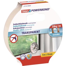 tesa Powerbond transparent monteringstejp 19mmx5m
