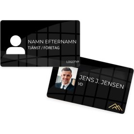 Namnskylt med foto | Eget tryck | 15x8,5 cm