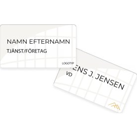 Namnskylt | Eget tryck | 15x8,5 cm | Vit
