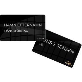 Namnskylt | Eget tryck | 15x8,5 cm | Svart