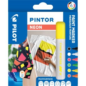 Pilot Pintor märkpenna | M | Neon | 6 färger