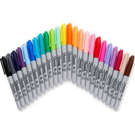 Sharpie permanent märkpenna | F | 24 färger