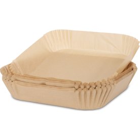 Luftfritös pappersformar, Fyrkantiga, 100 st