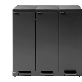Bica 976 Avfallsstation | 3x65 l | Lock | Antracit