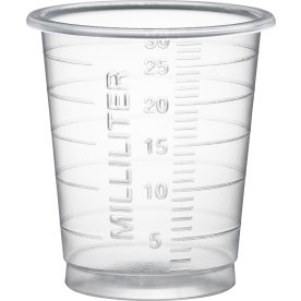 Medicinkopp 30 ml | Ø3,8 cm | Transparent