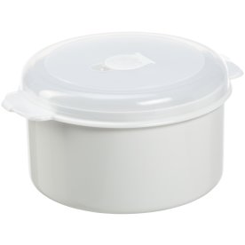 Mikrobox, Plast, Vit, Rund, 2 l