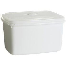 Mikrobox, Plast, Vit, Fyrkantig, 2,3 l