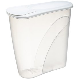 Dispenserbox, Plast, Vit/transparent, 3,5 l