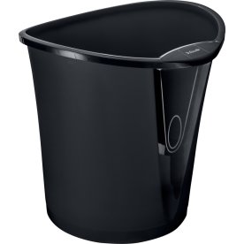 Esselte Basko papperskorg, 18 liter, svart