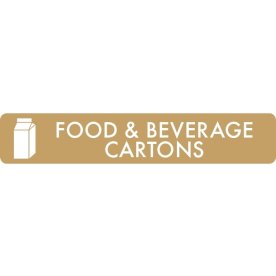 Sopsorteringsskylt | 16x3 cm | Food & Beverage