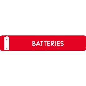Sopsorteringsskylt | 16x3 cm | Batteries