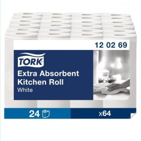 Tork Extra Plus hushållspapper, 2-lagers, 24 rl