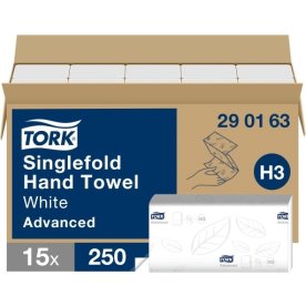 Tork H3 Advanced handduksark, Zig-zag, 15 paket