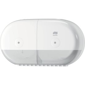 Tork T9 SmartOne Twin toalettpapperdispenser, vit