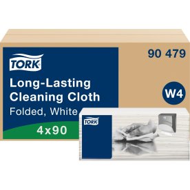 Tork W4 Allt-i-ett-trasa, 4-pack, vit