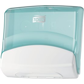 Tork W4 Top-Pak dispenser för torkdukar, vit/blå