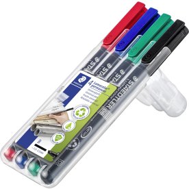 Staedtler Lumocolor 314 Märkpennor B, permanent, 4