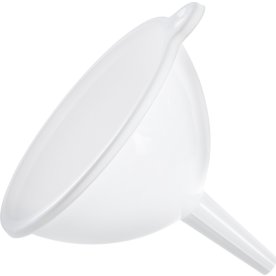 GastroMax tratt, vit, plast, Ø13cm