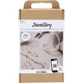 DIY Kit smycken, startpaket, klassiska pärlor
