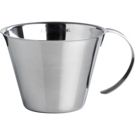 Måttkanna, rostfritt stål, 0,5 L