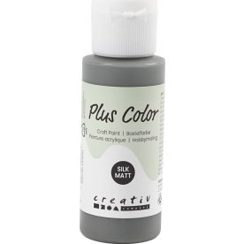Hobbyfärg Plus Color 60ml mörkgrå