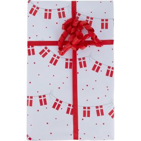 Presentpapper, Dannebrog flaggirlang, 70cm x 3m