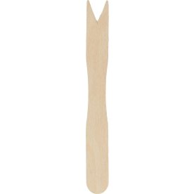 Pommes frites-gaffel, 8,5 cm, trä, 500 st.