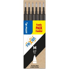 Pilot FriXion Refill | M | Svart | 6 st.