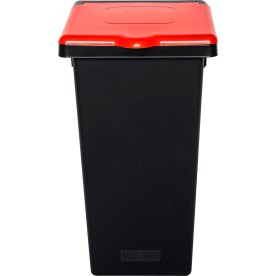 Style papperskorg med lock, 53 L, röd
