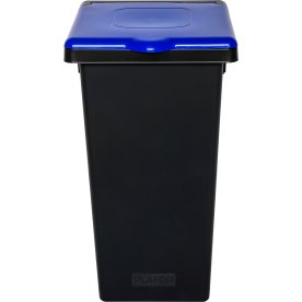 Style papperskorg med lock, 53 L, blå