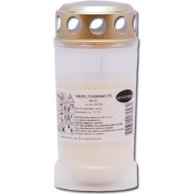 Gravbelysning med lock, Vit, 52 timmar