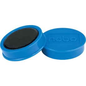 Nobo whiteboardmagneter Ø38 mm, blå, 10 st.