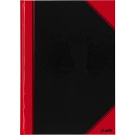 Bantex Kina Notes A4 Blank  Svart/röd
