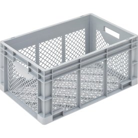 Förvaringslåda perforerad 65 liter, 60x40x32 cm