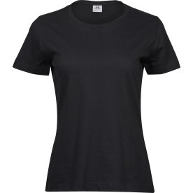 Tee Jays Sof Tee Dam, Svart, Stl. M