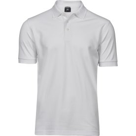 Tee Jays Luxury Stretch Polo, Vit, Stl. L