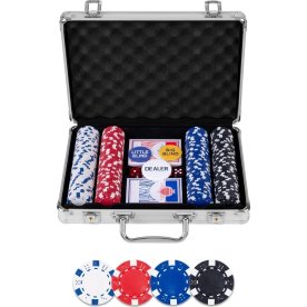 Pokerset i väska inkl. 200 chips