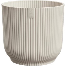 Elho Vibes Blomkruka, 25 cm, linen white