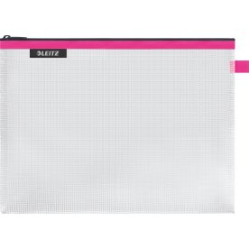 Leitz WOW Vattenavvisande dragkedjeficka, L | Rosa