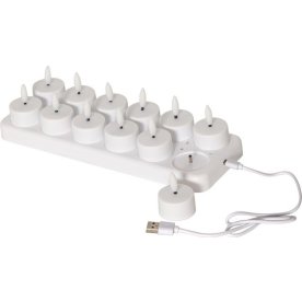 Värmeljus STAR T Flamme LED m/laddare