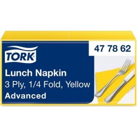 Servett TORK Lunch 3-lags gul 150/fp