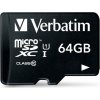Verbatim 64 GB microSDHC class 10 med adapter