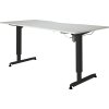 Höj-/sänkbart skrivbord Stay Vit/Svart 180x90 cm