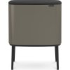 Brabantia BO Touch Bin 11+23 L, platinum