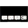 Whiteboard Nobo Diamond Glas Svart 105,9x188,3 cm