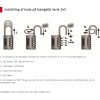 ABUS kodelås 145/20, Titanium