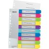 Leitz WOW printerutskrivbart register, A4, 1-10