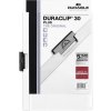 Durable Duraclip 30 Plus klämmapp, vit, 25 st.