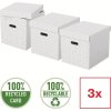 Esselte Home Box | Cube | Vit | 3 st.